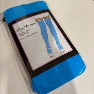 Leg Avenue Bright Blue Thigh High Socks